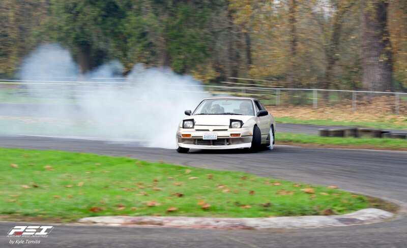 Beige Car Drifting