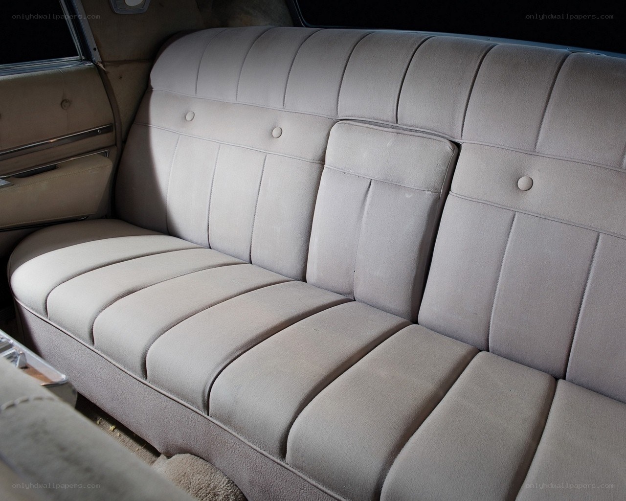 beige car rear seat