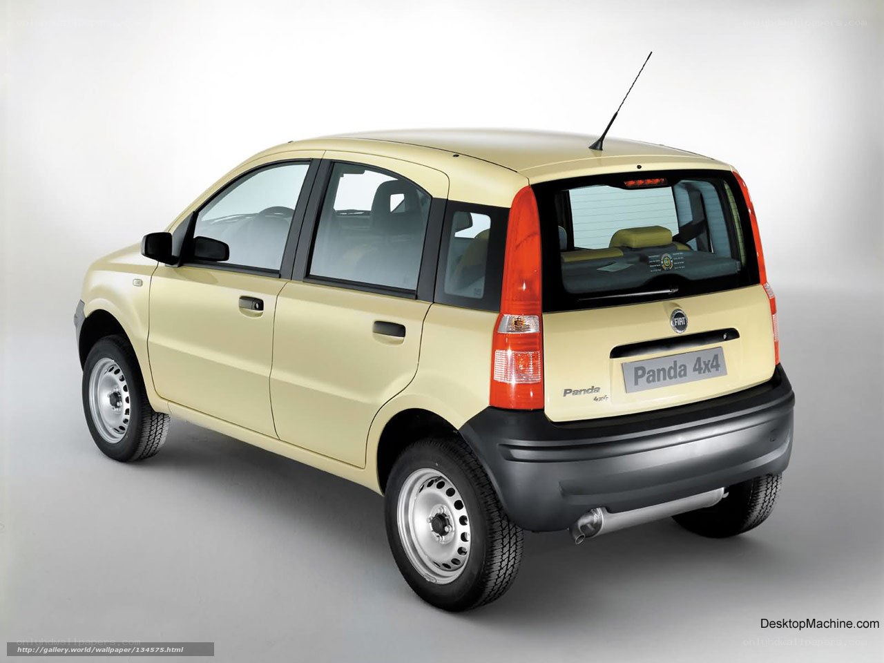 Beige Fiat Panda 4x4 rear view