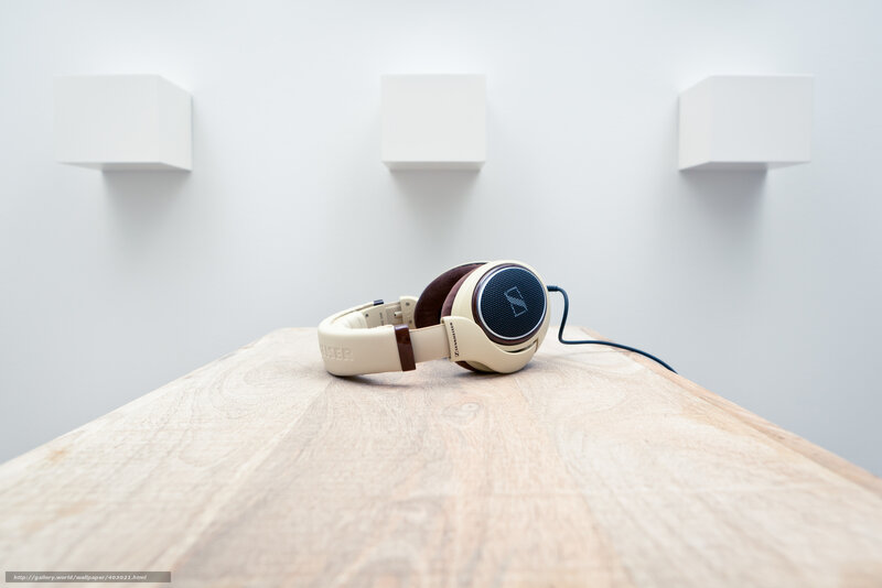 Beige Headphones on Table