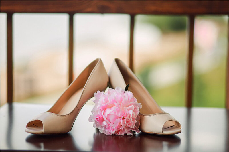 Beige High-heeled Shoes