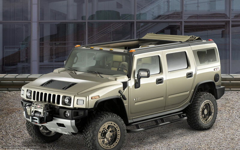Beige Hummer H2 Suv — Neutral
