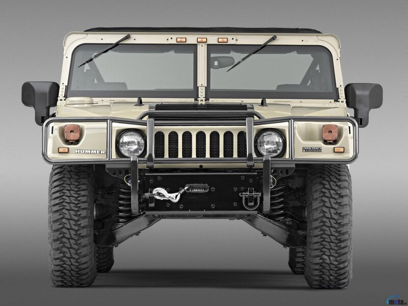 Beige Hummer Vehicle — Neutral