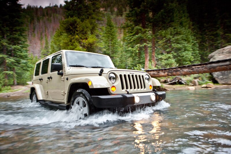 Beige Jeep Wrangler — Adventurous
