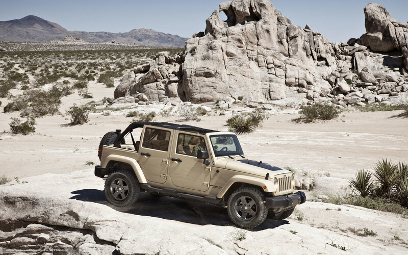Beige Jeep Wrangler — Tan, Arid