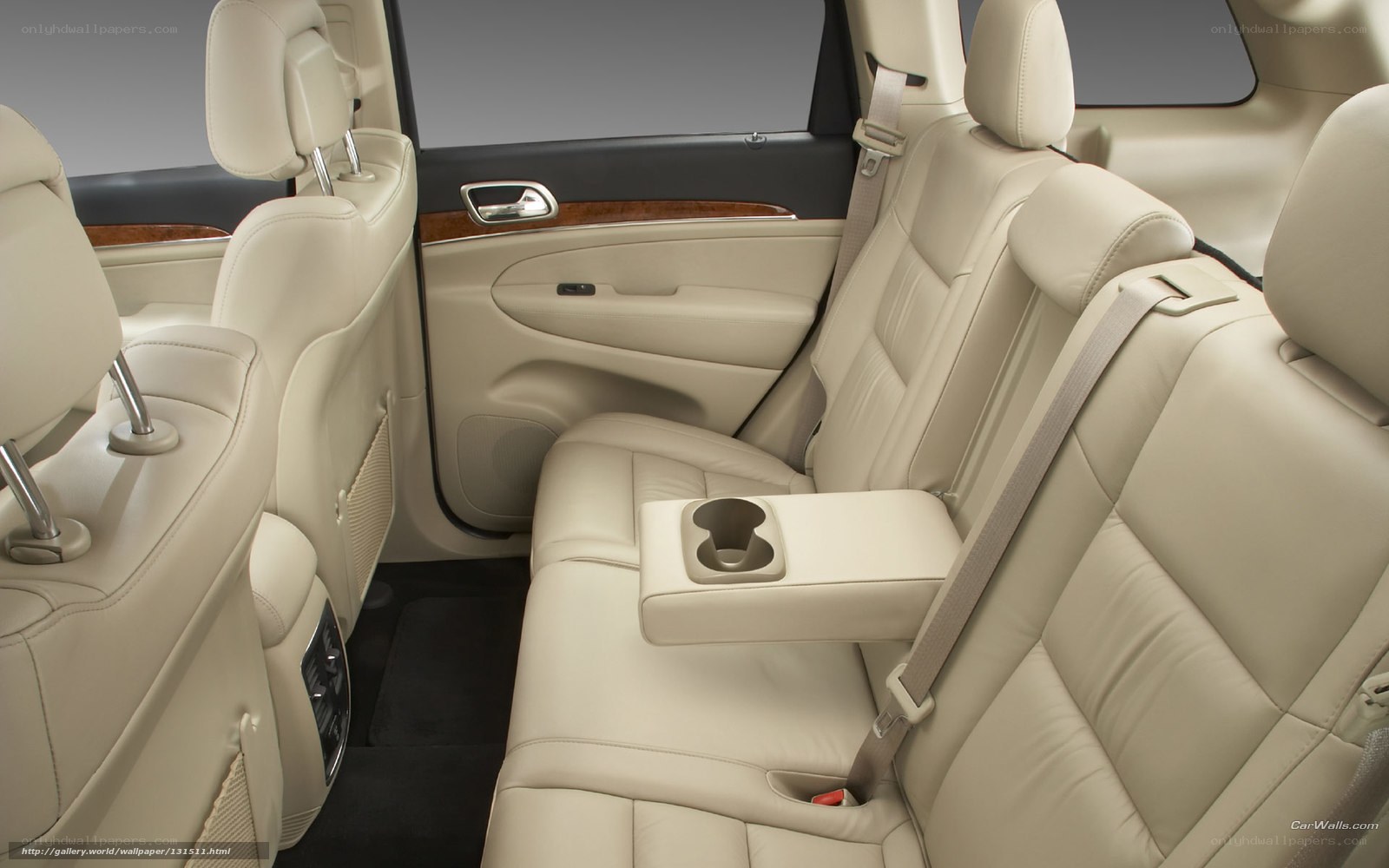 beige leather car interior