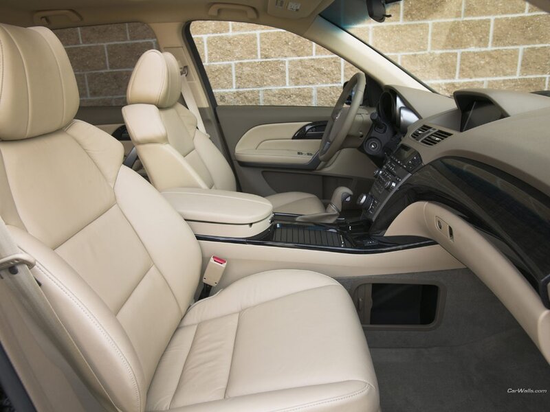 Beige leather car interior