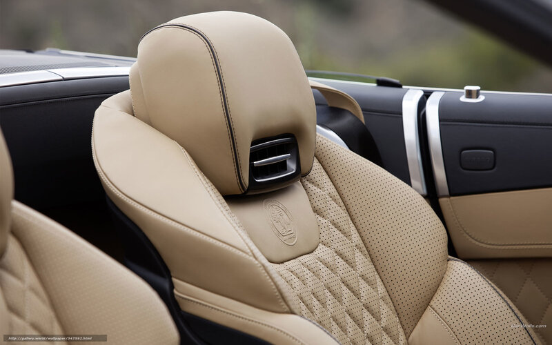 Beige Leather Car Seat — Luxurious