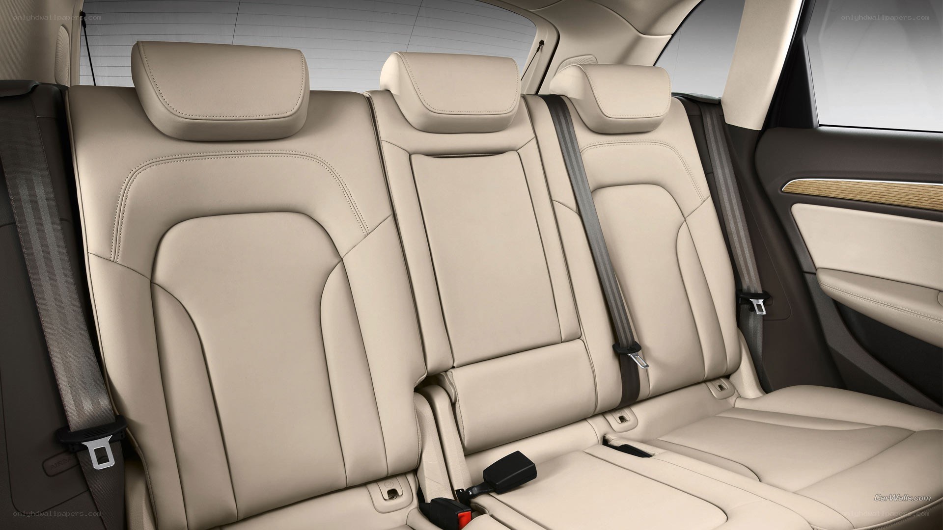 beige leather car seats