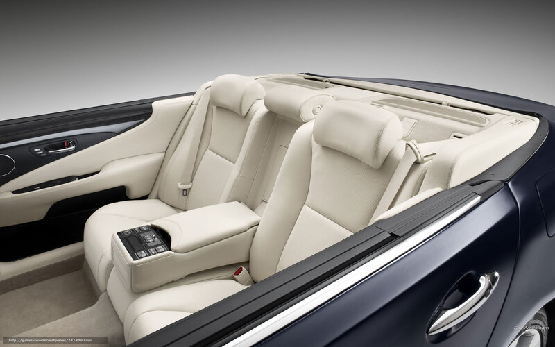 Beige Leather Car Seats — Cream