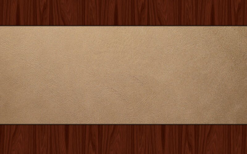 Beige Leather on Wood