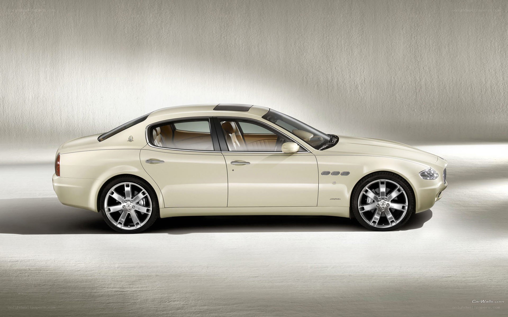 beige luxury sedan car