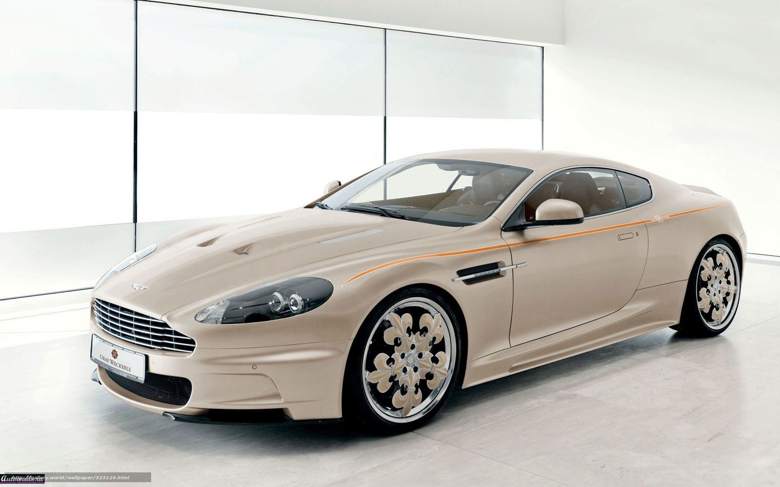 beige luxury sports car