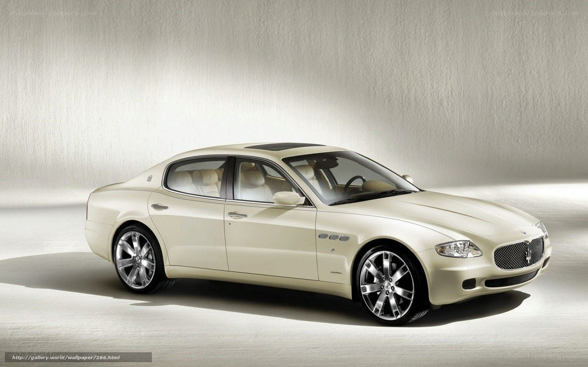 Beige Maserati sedan