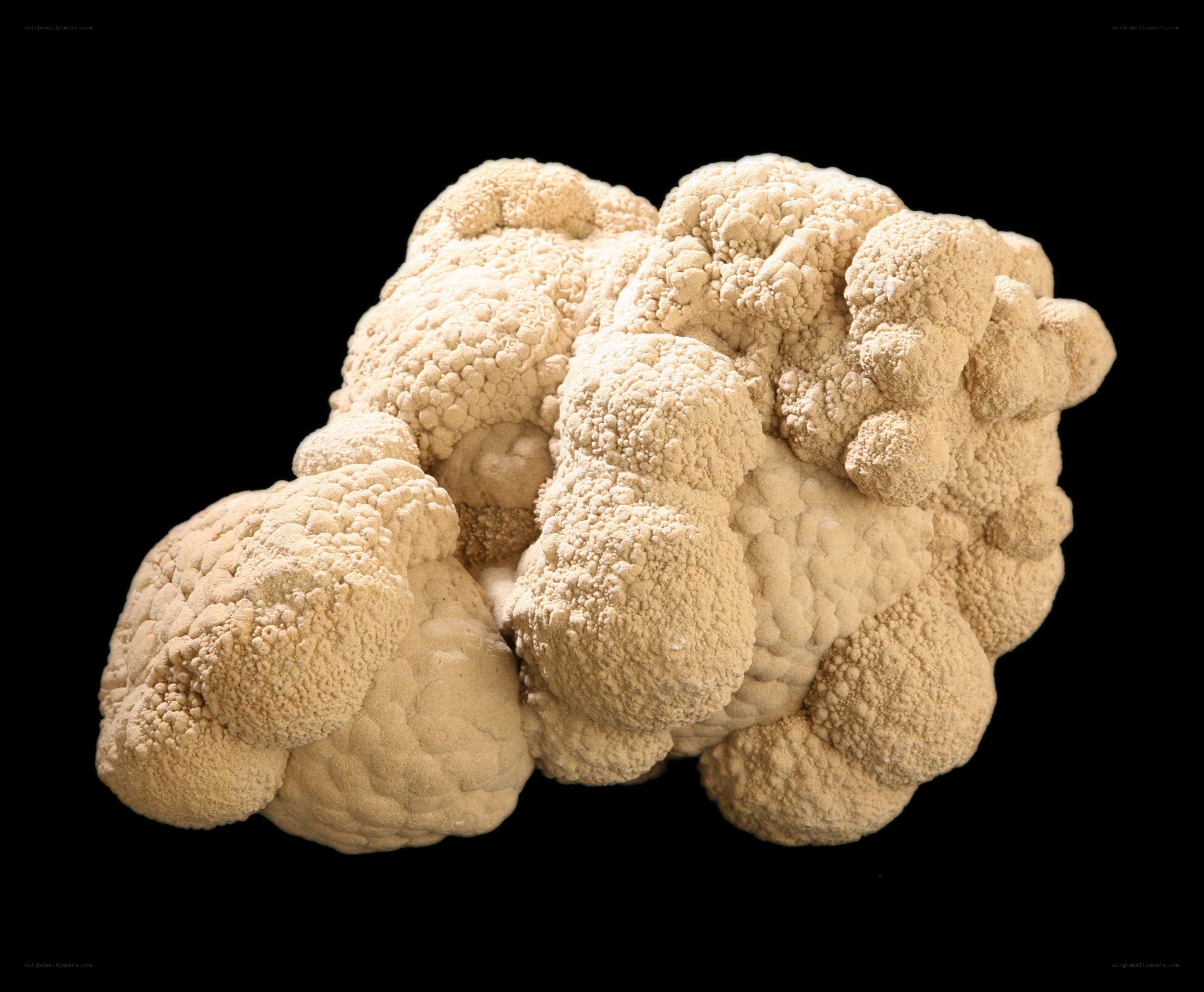 beige mineral cluster