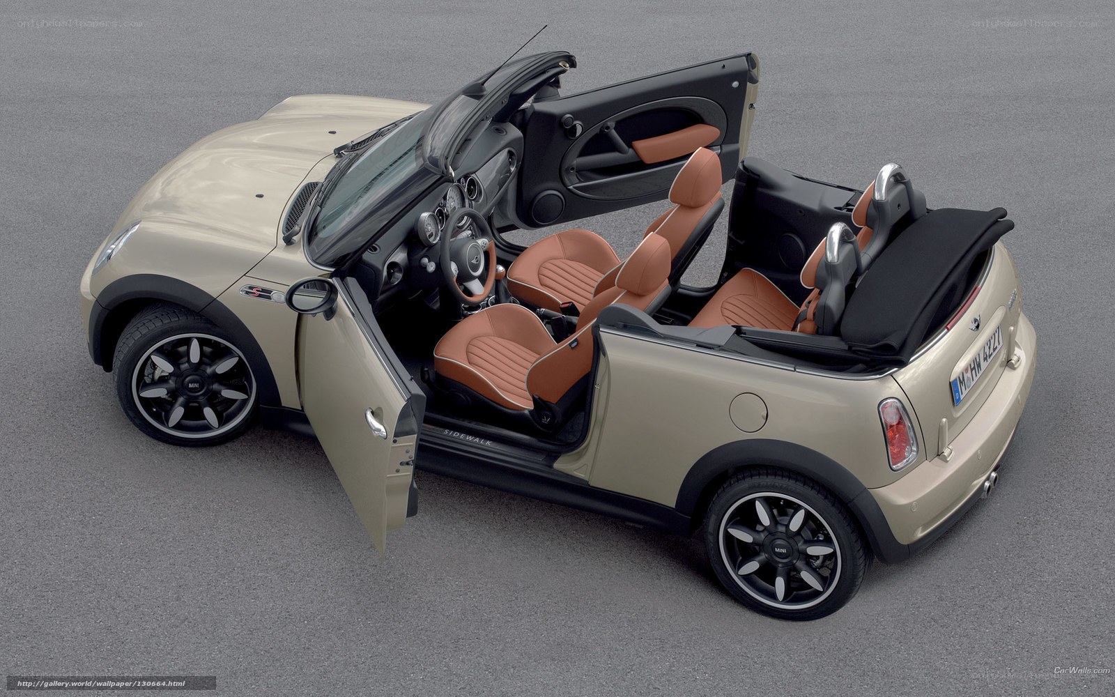 Beige MINI Convertible Interior