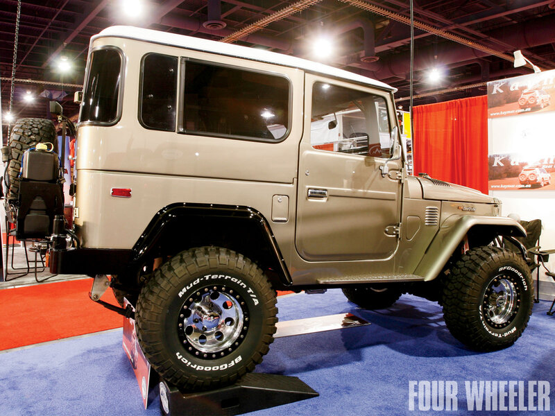 Beige Off-road Vehicle — Blue