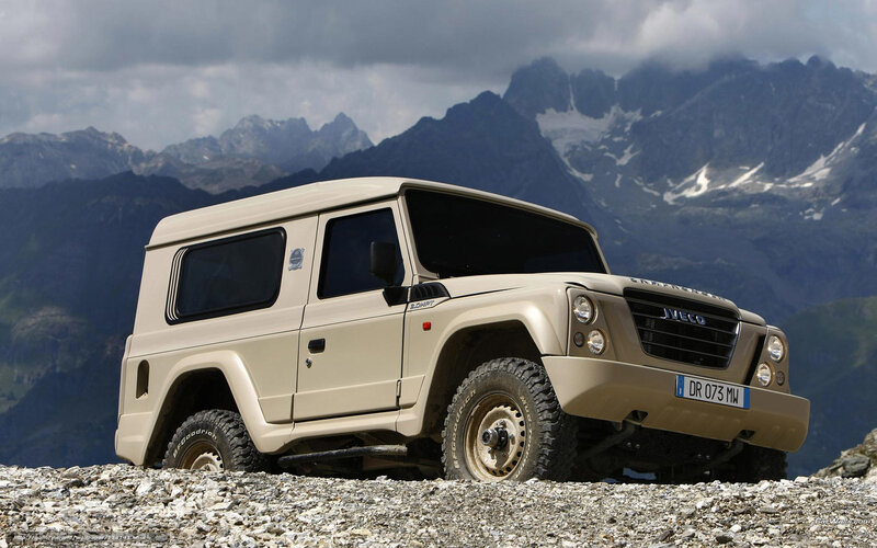 Beige Off-road Vehicle — Dramatic