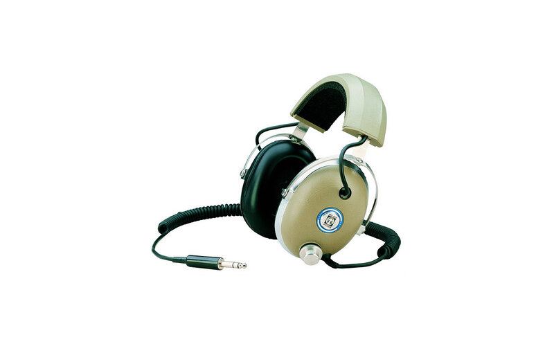 beige over-ear headphones