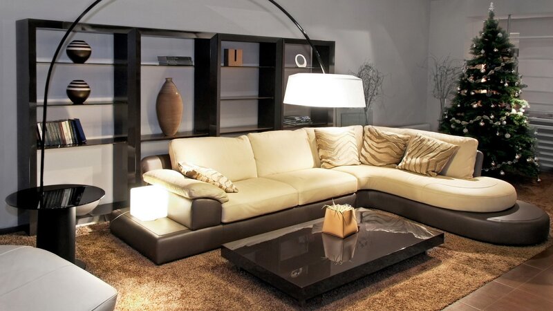 Beige Sectional Sofa — Modern, Winter