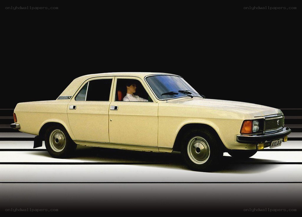 Beige sedan car in studio