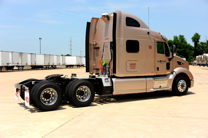 Beige Semi-truck