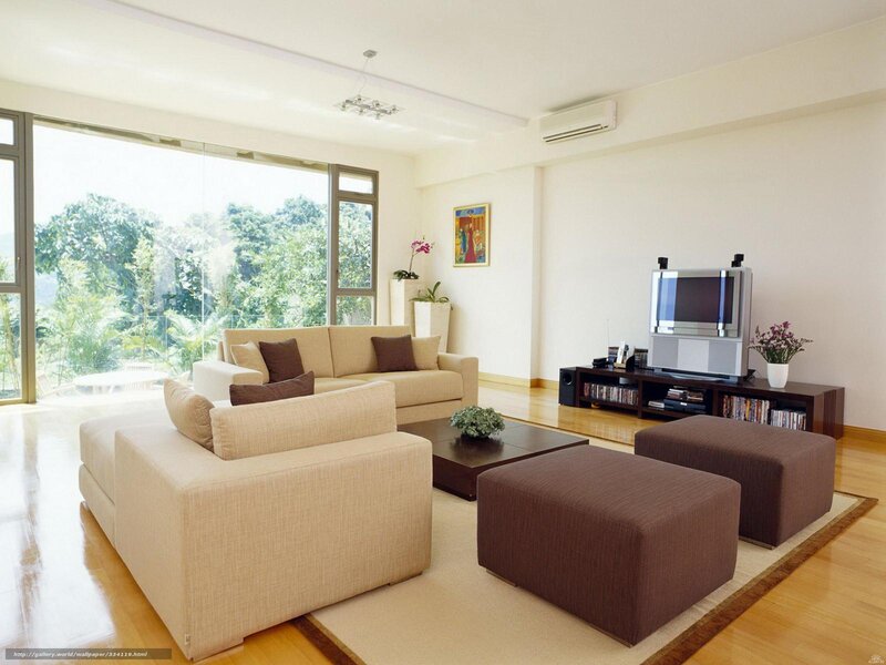 Beige Sofa in Living Room — Calm