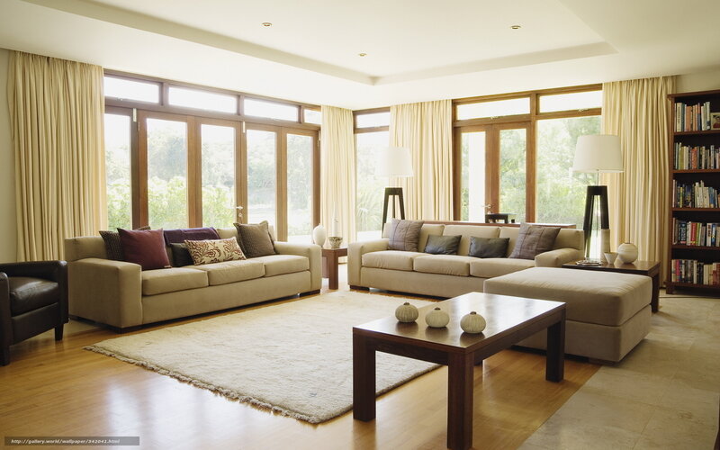 Beige Sofas in Living Room — Calm