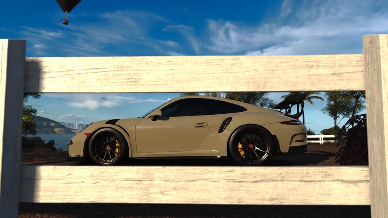 Beige Sports Car — Serene, Afternoon