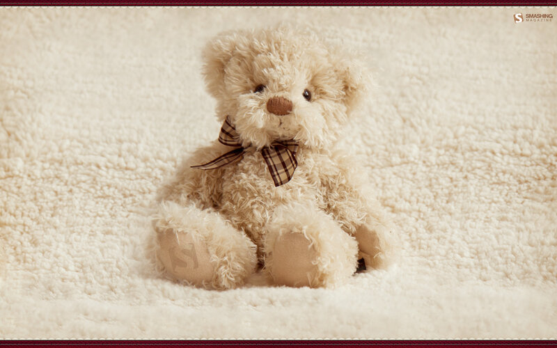 Beige Teddy Bear — Cream