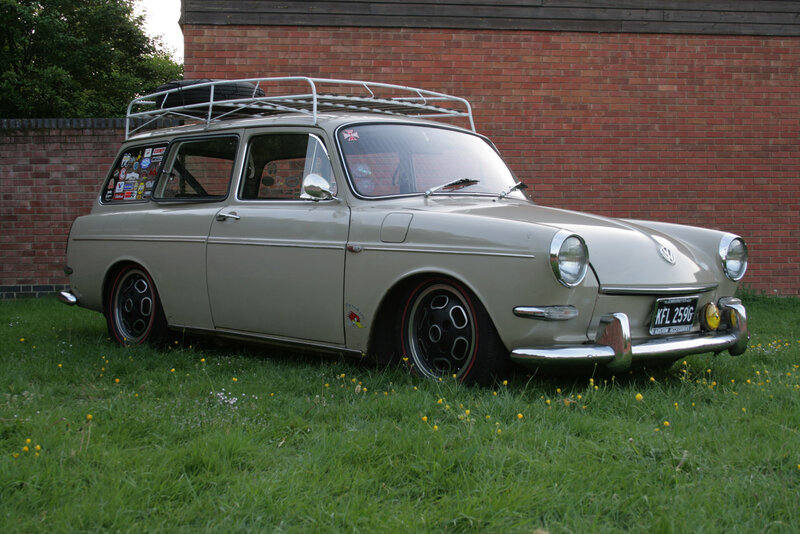 Beige Vintage Car