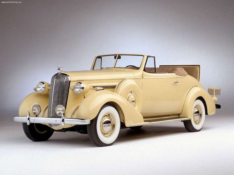 Beige Vintage Convertible Car — Classic