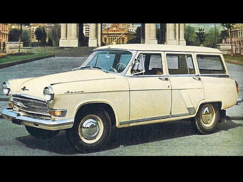 Beige vintage station wagon