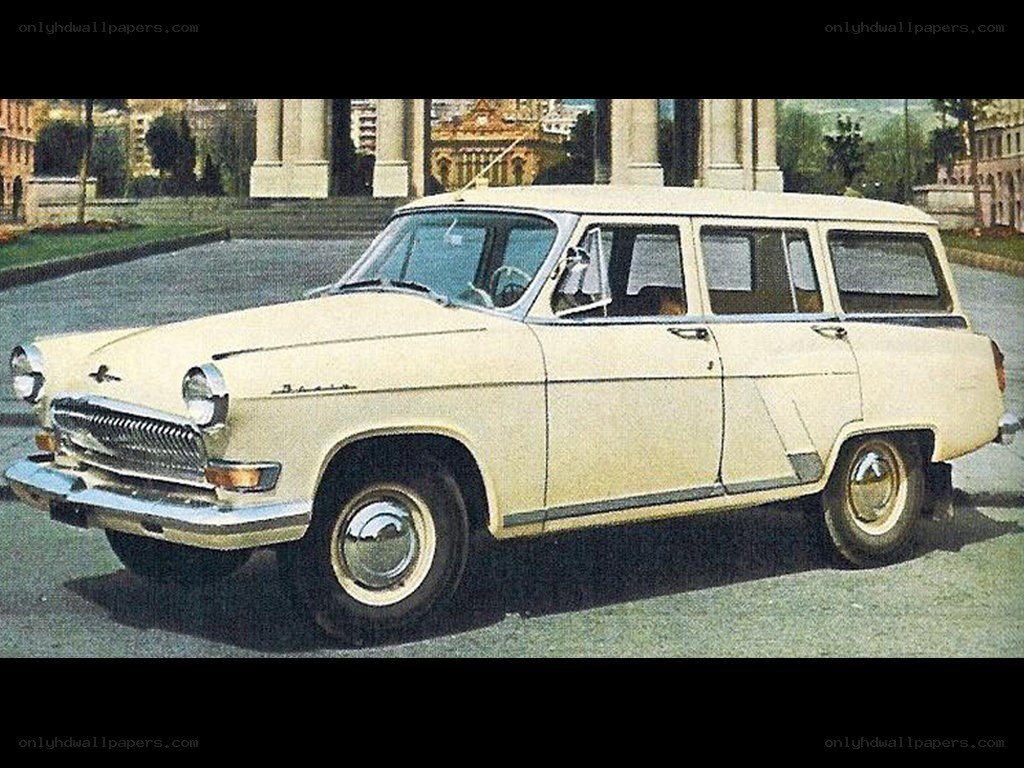 Beige vintage station wagon