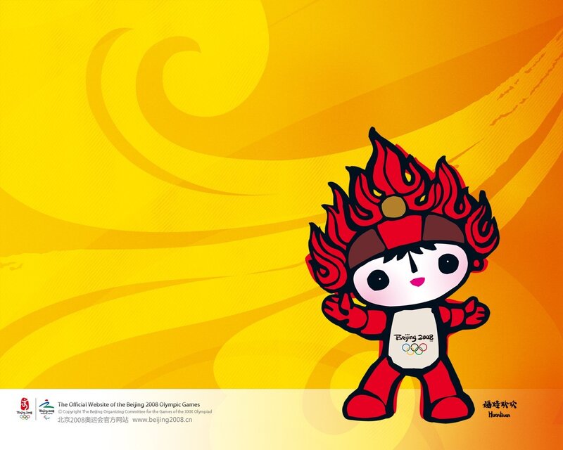 Beijing 2008 mascot wallpaper