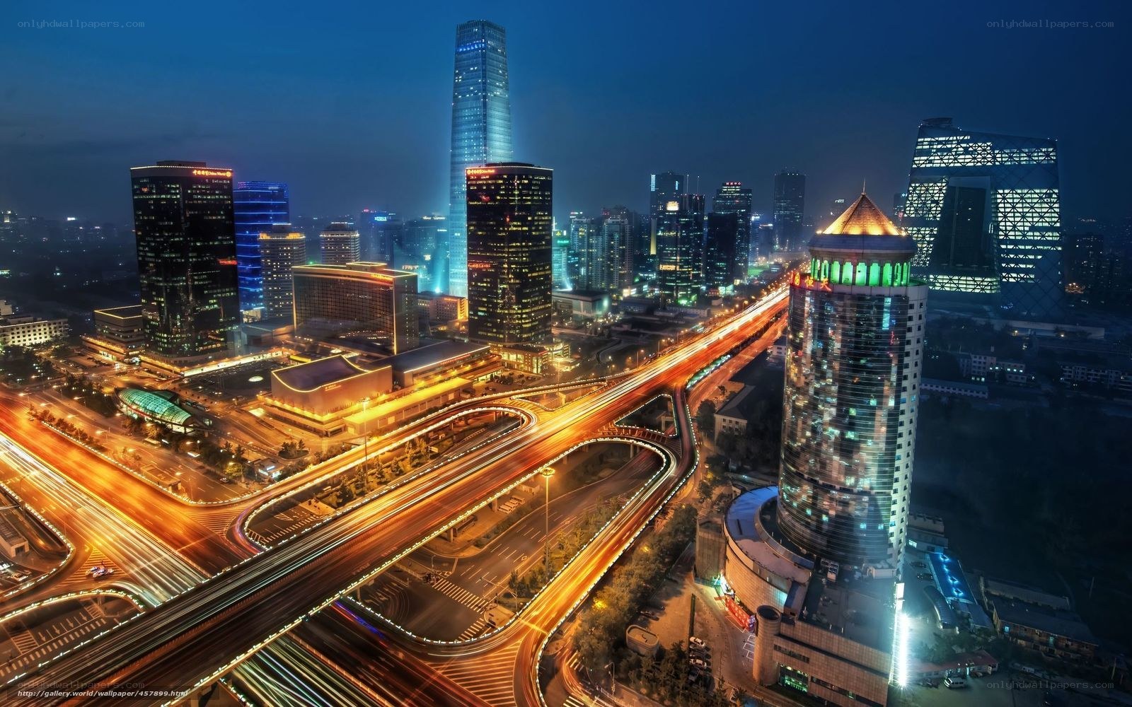 Beijing night skyline