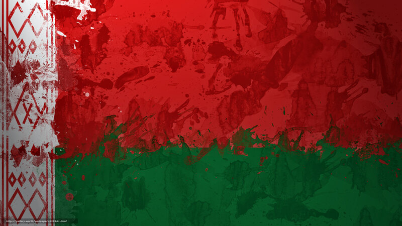 Belarus flag with grunge texture