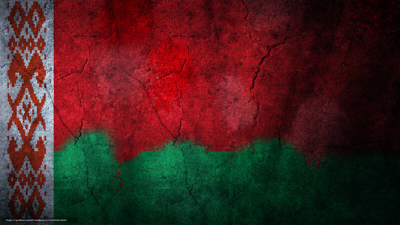 Belarus flag with texture