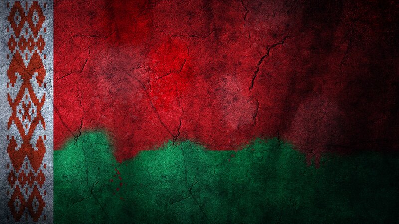 Belarus flag with textured design