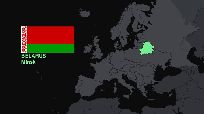 Belarus on Map