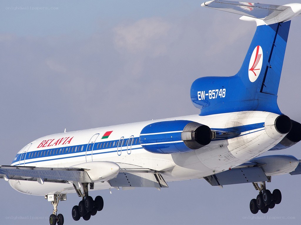Belavia airplane in flight