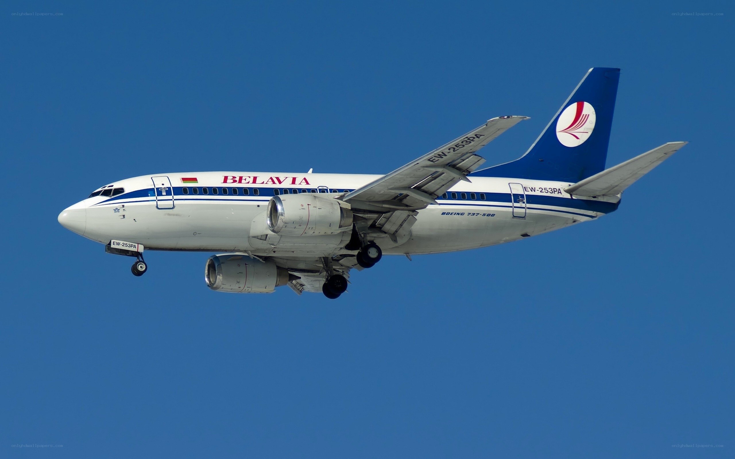 Belavia Boeing 737 in flight