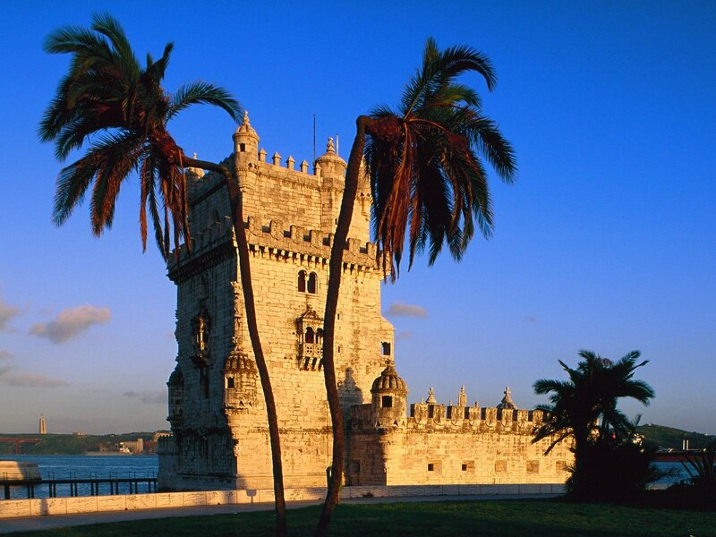 Belem Tower at sunset