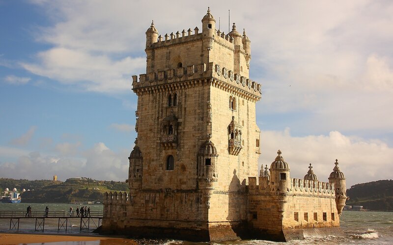 Belem Tower in Lisbon — Beige