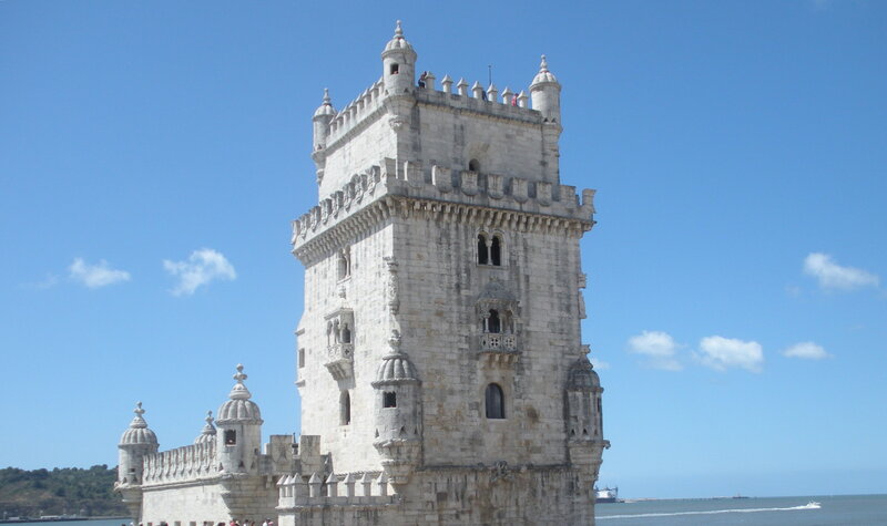 Belem Tower in Lisbon — Blue