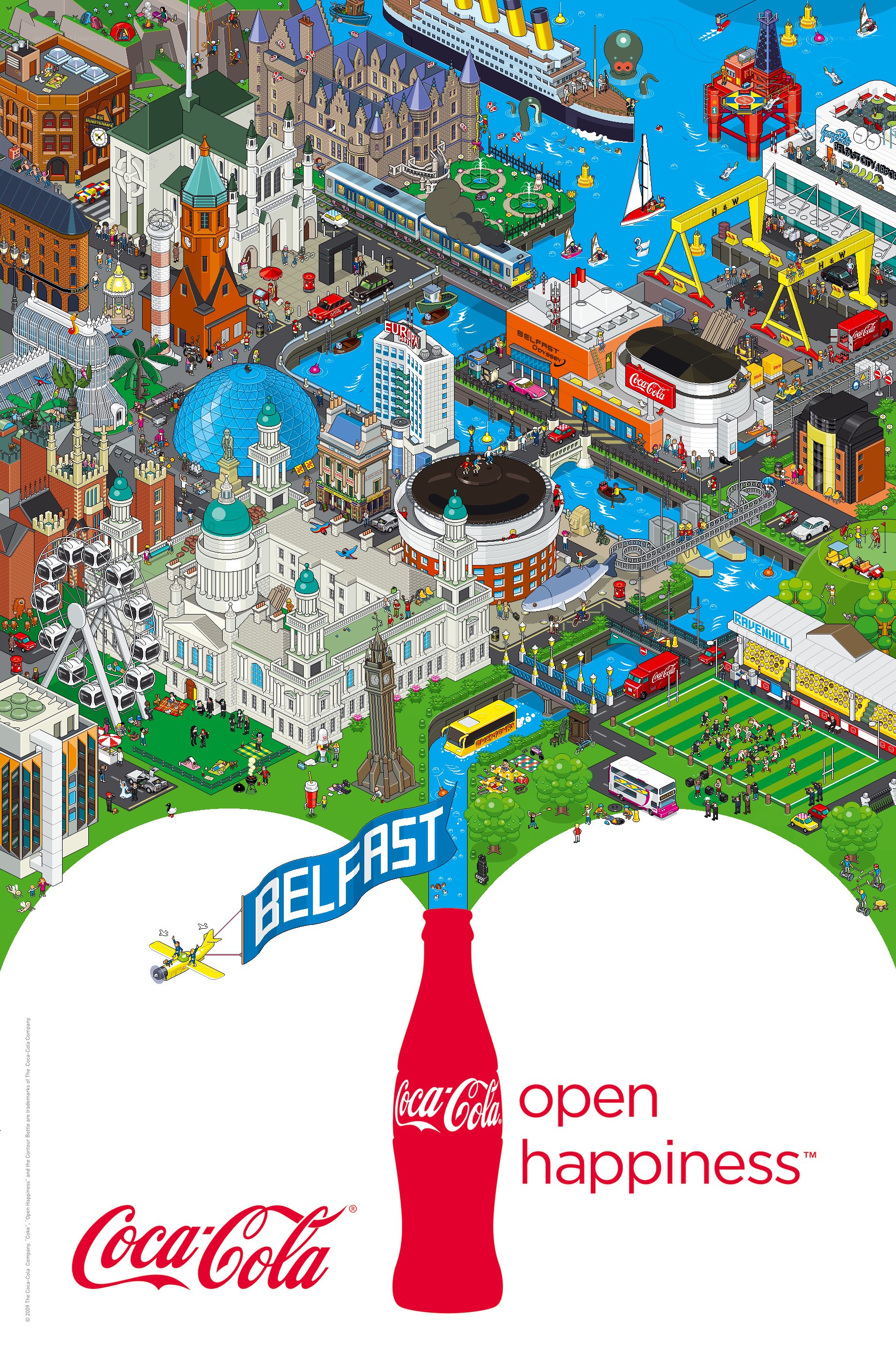 Belfast cityscape illustration