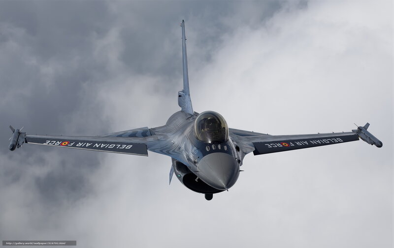 Belgian Air Force Jet — Gray, Dramatic, Photograph, Clouds, Fighter Jet