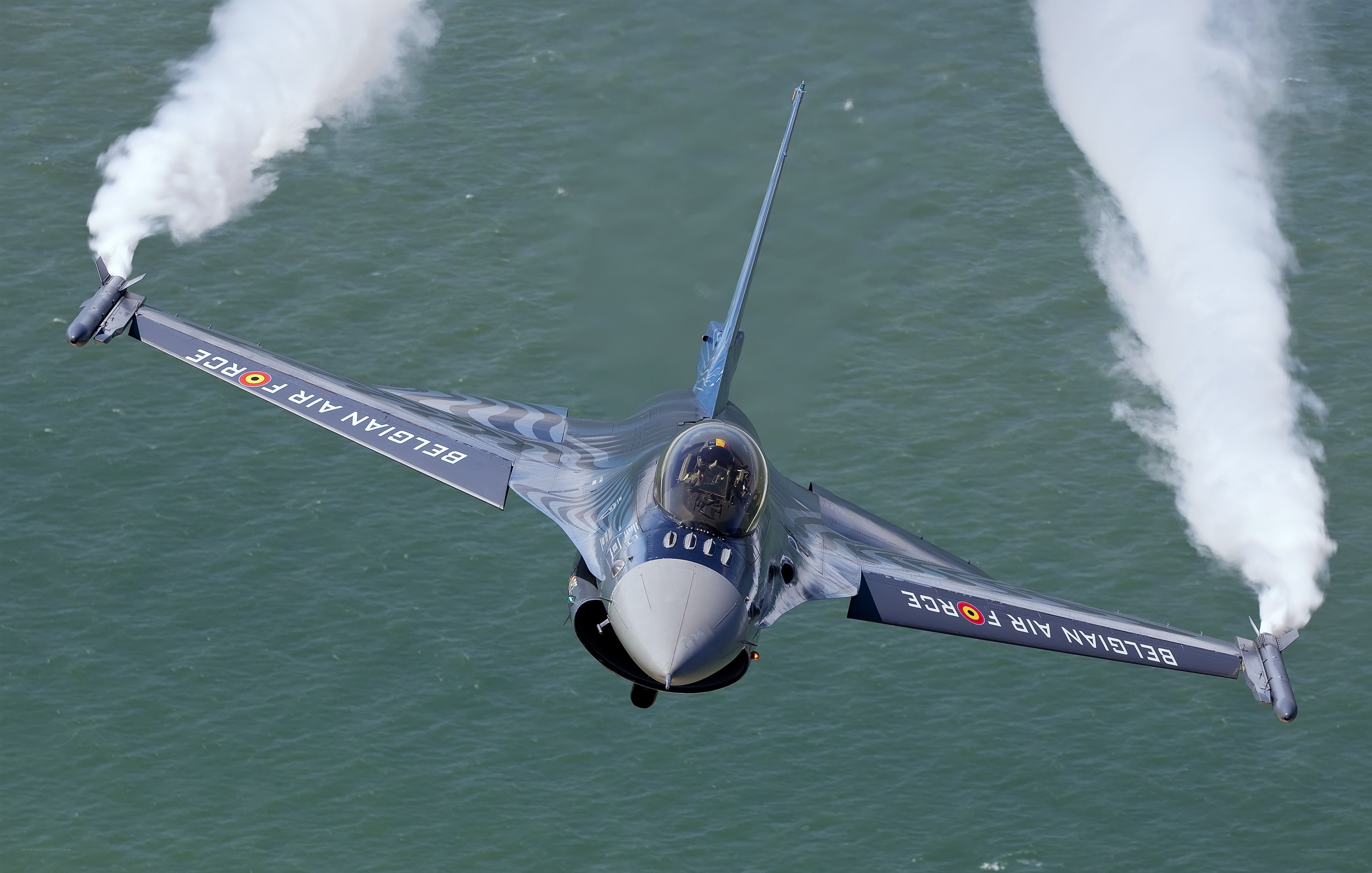 Belgian Air Force jet in flight