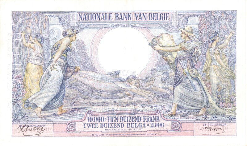 Belgian banknote design