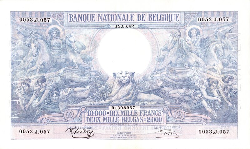 Belgian banknote from 1942